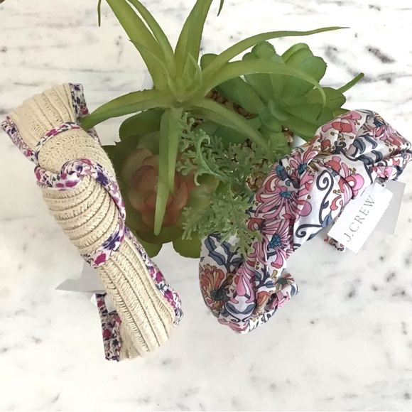 J. CREW Liberty London Print Set of Two Headbands New With Tag - Picture 4 of 11